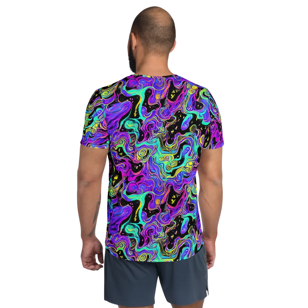 Sonic Swirl on Men's Athletic T-Shirt — Back