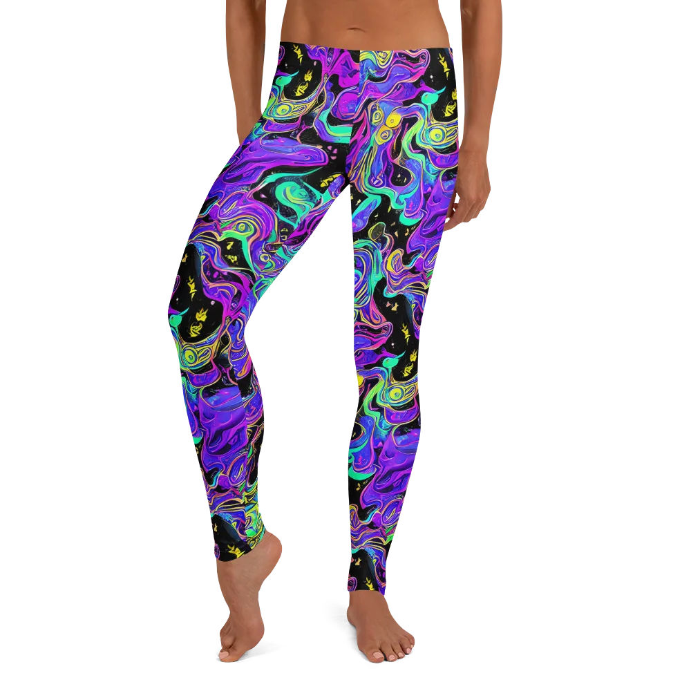 Sonic Swirl on Leggings — Front