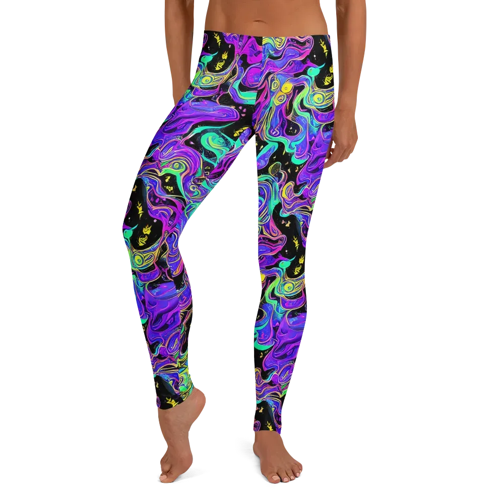 Sonic Swirl on Leggings — Front