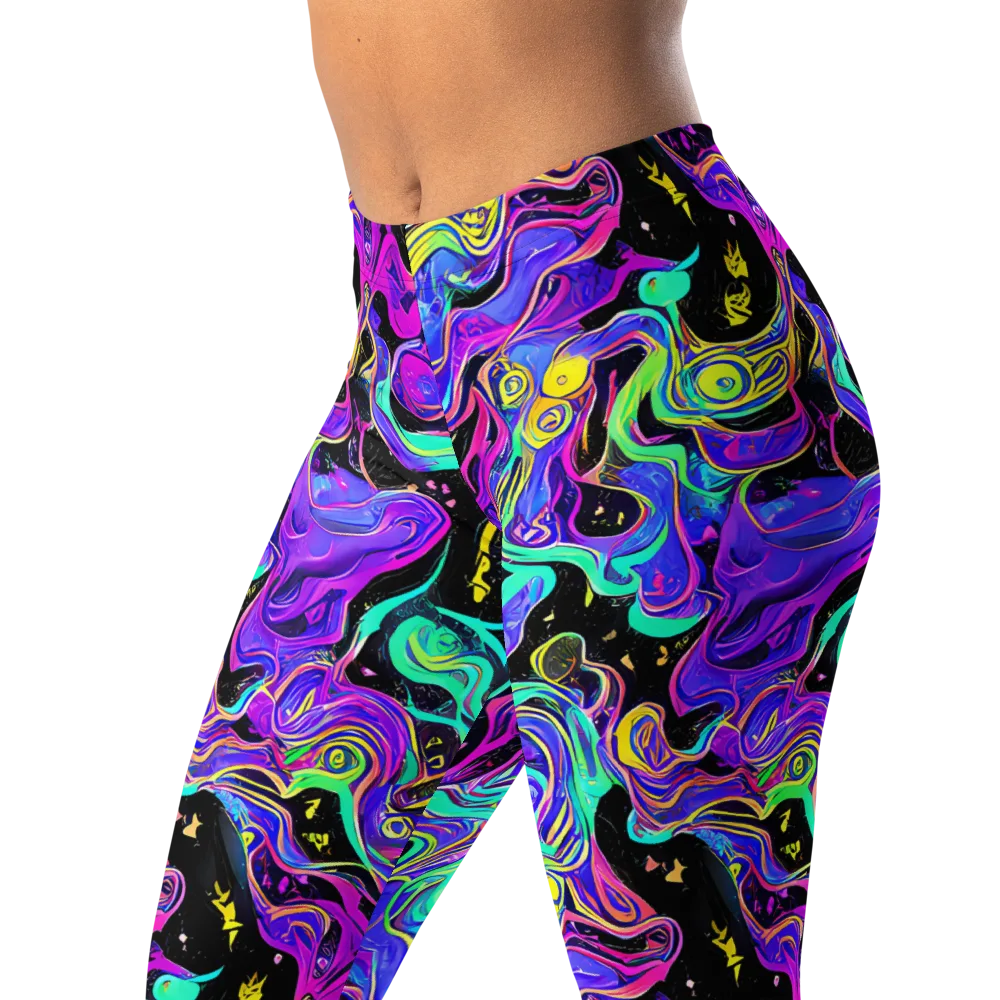 Sonic Swirl on Leggings — Left Front