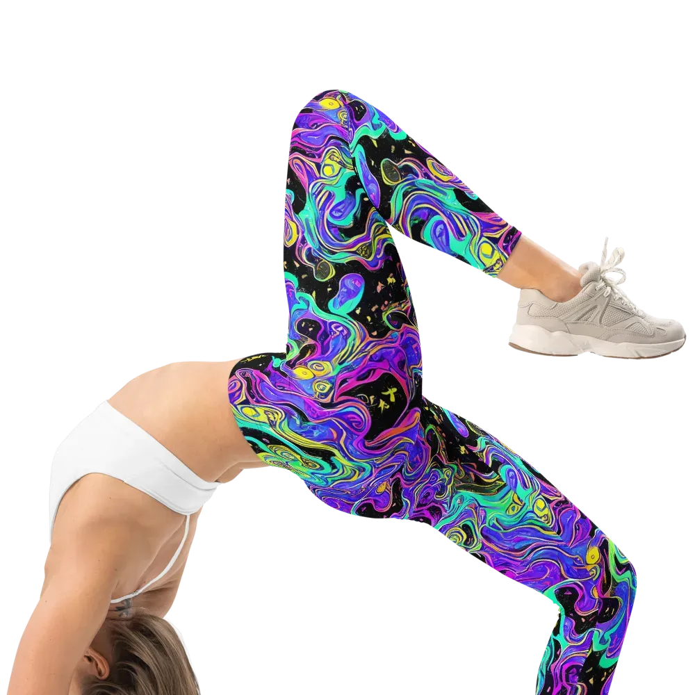 Sonic Swirl on Leggings — Right
