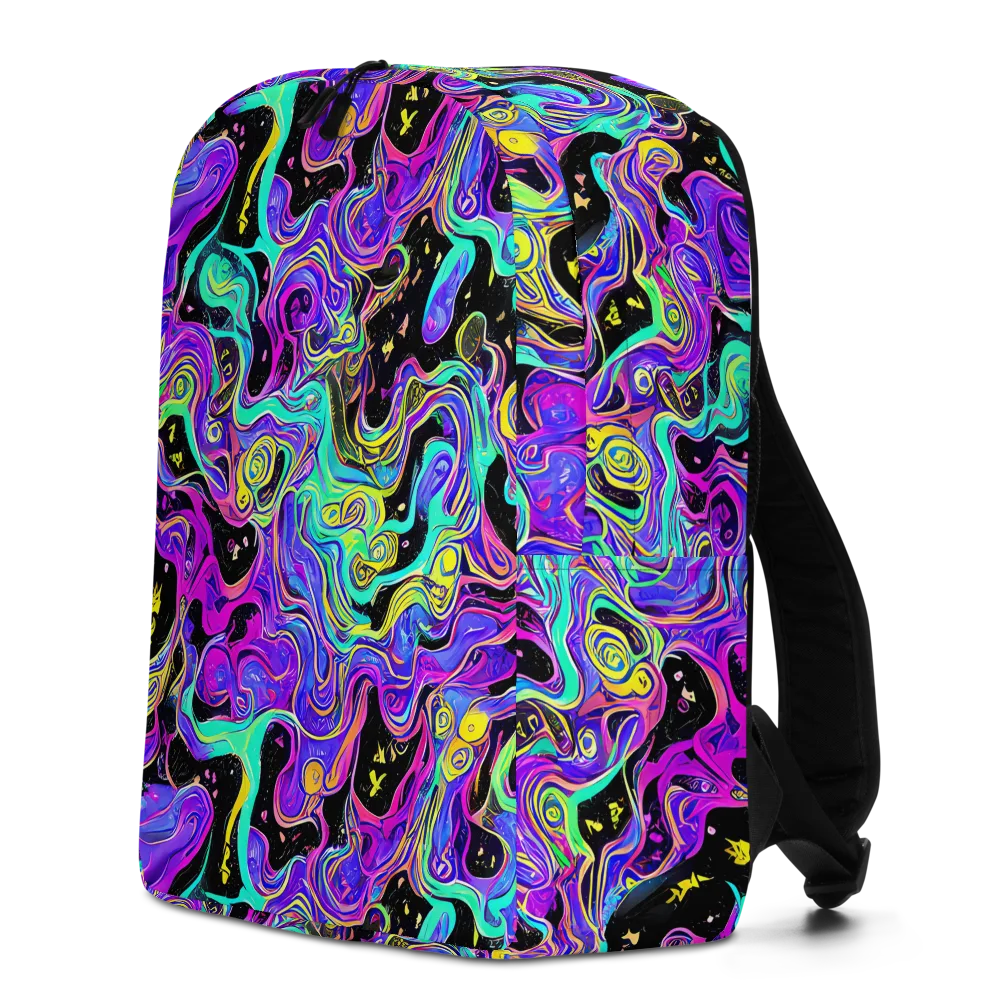Sonic Swirl on Minimalist Backpack — Left