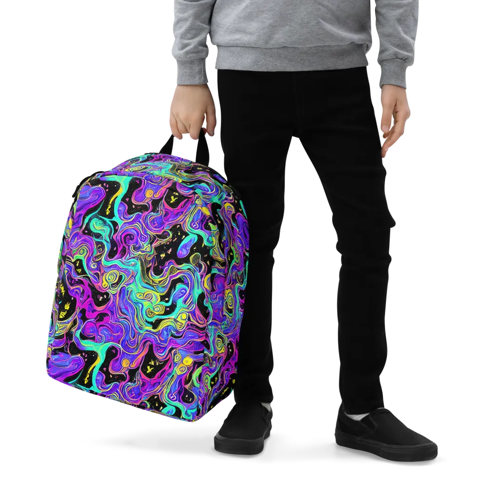 Sonic Swirl on Minimalist Backpack — Zoomed-in