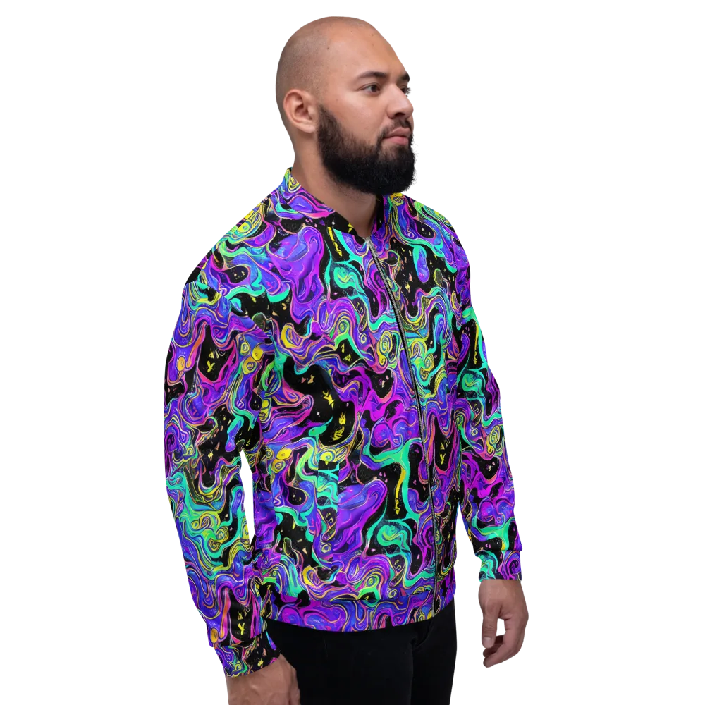 Sonic Swirl on Bomber Jacket — Right