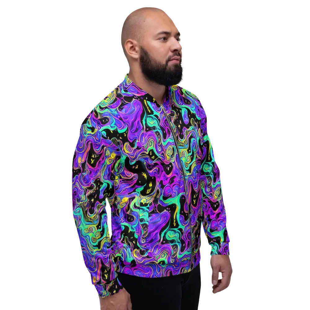 Sonic Swirl on Bomber Jacket — Right