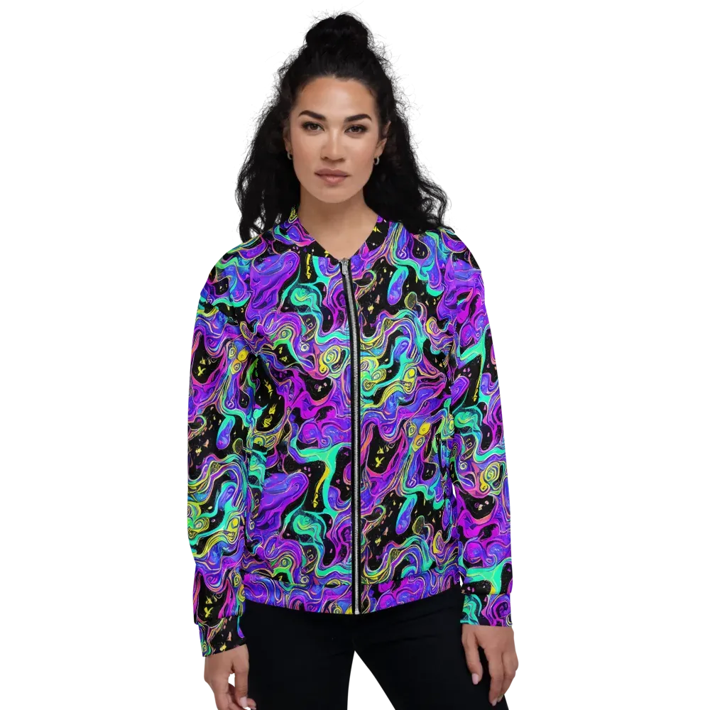 Sonic Swirl on Bomber Jacket — Front