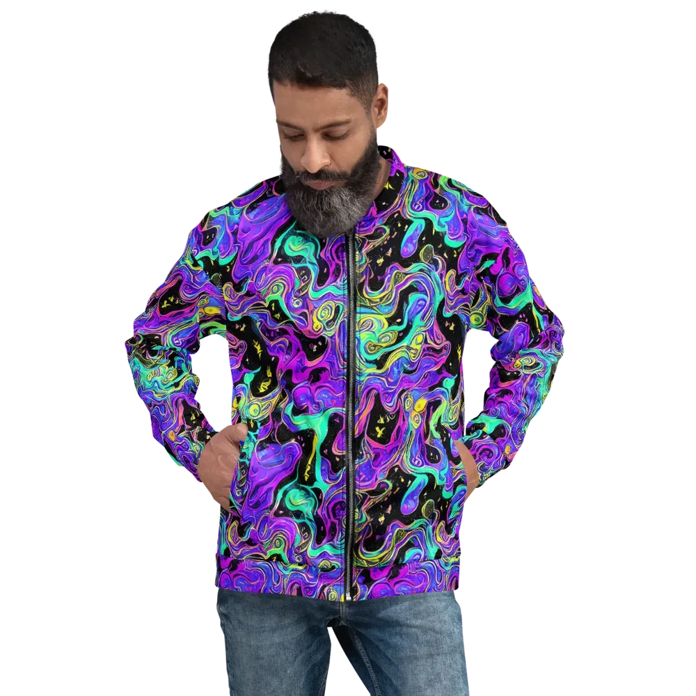 Sonic Swirl on Bomber Jacket — Front