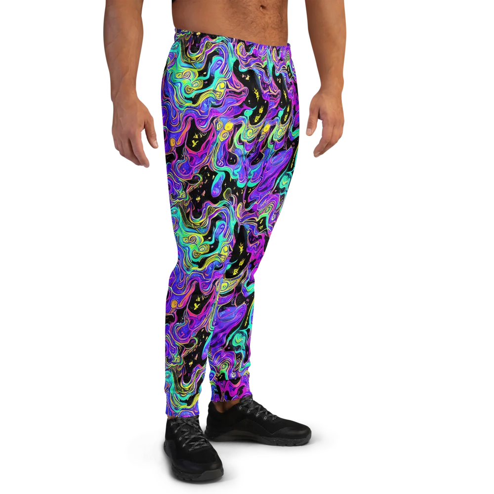 Sonic Swirl on Men's Joggers — Right
