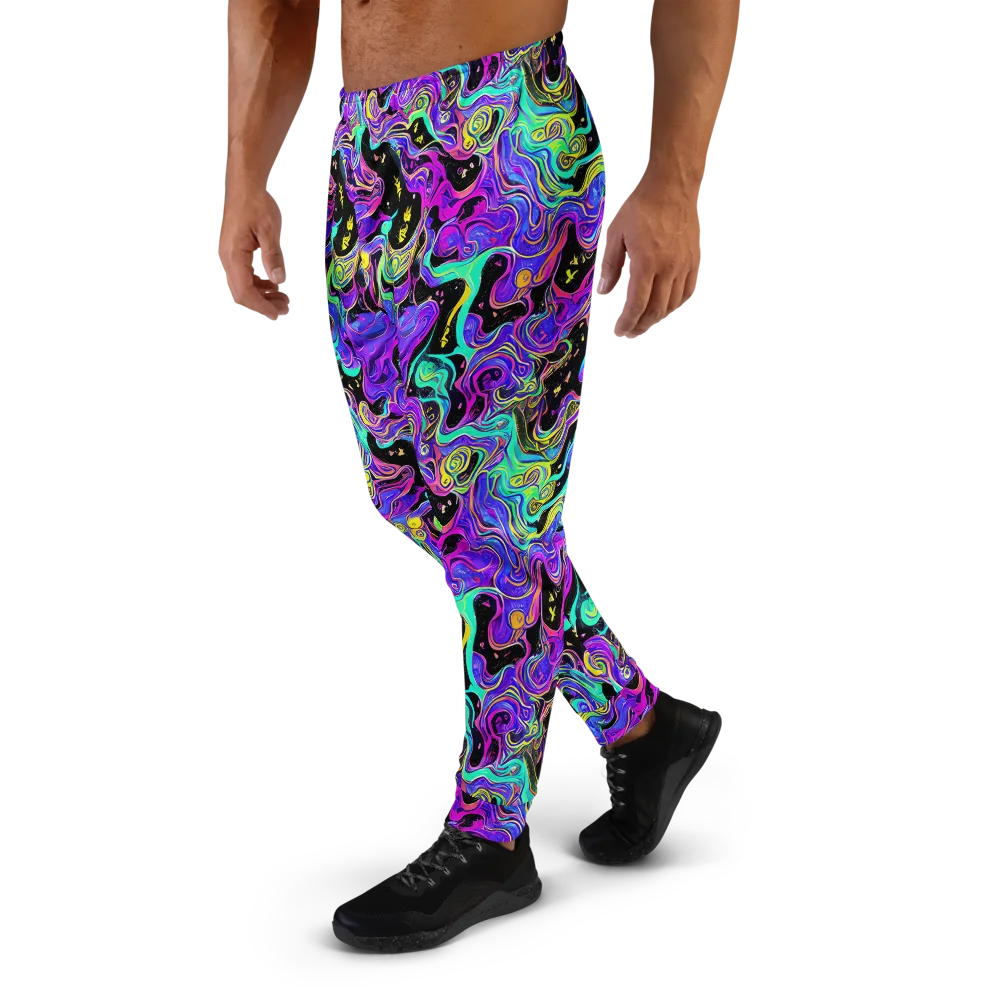 Sonic Swirl on Men's Joggers — Left