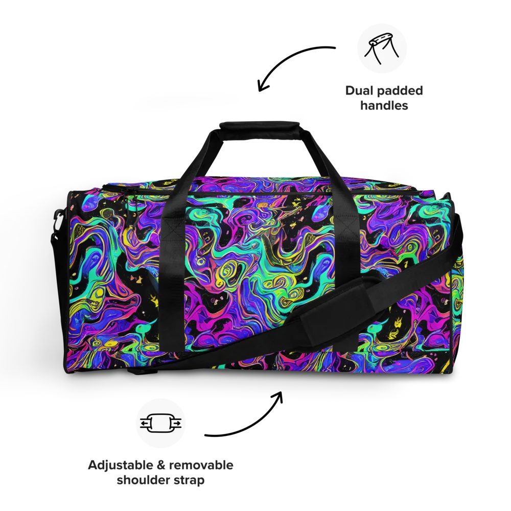 Sonic Swirl on Duffle Bag — Front