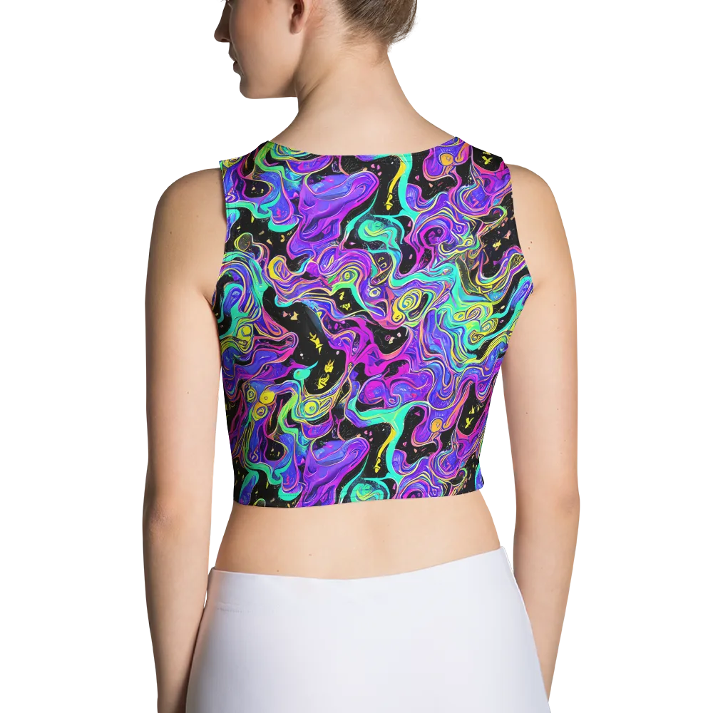 Sonic Swirl on Crop Top — Back