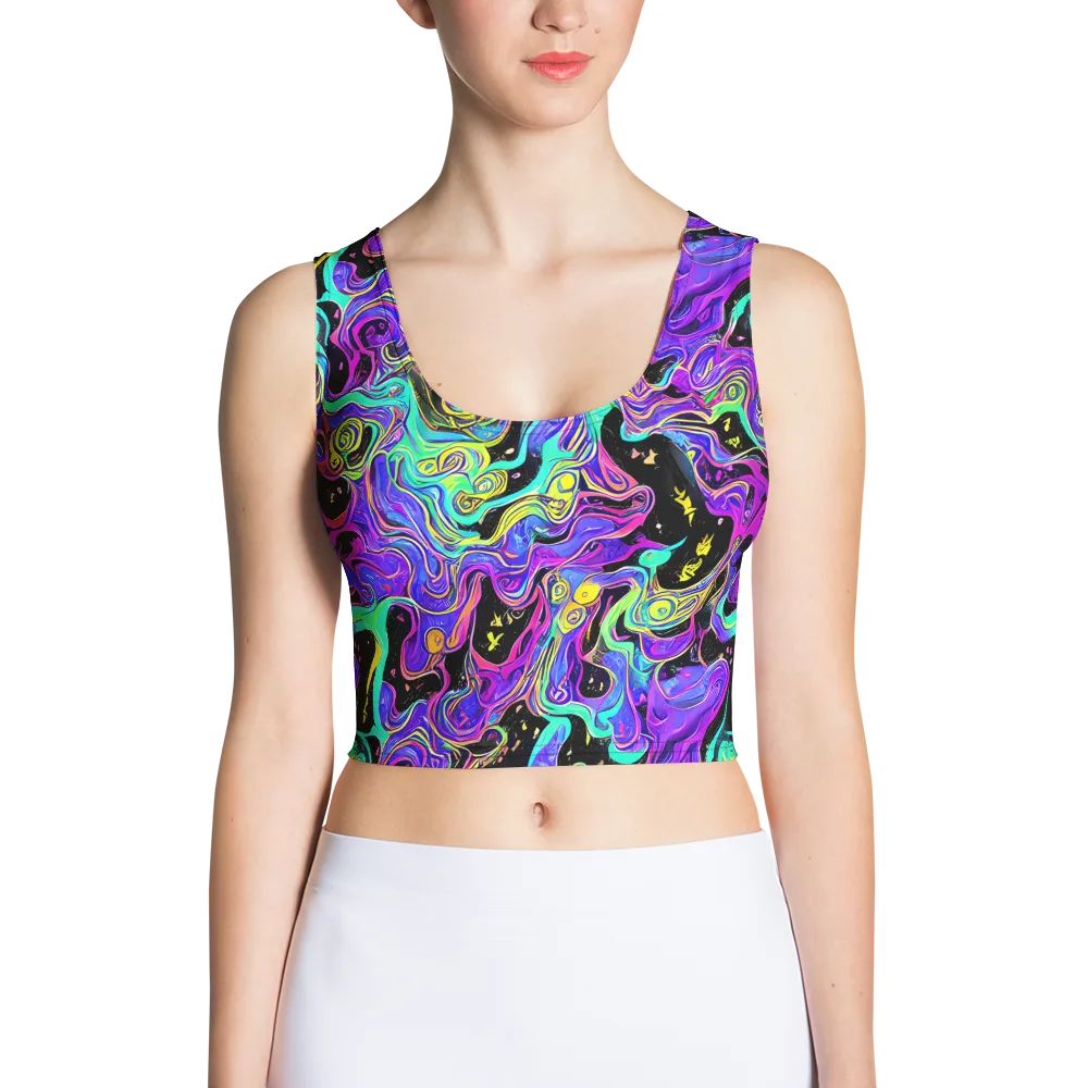 Sonic Swirl on Crop Top — Front