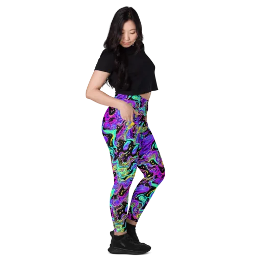 Sonic Swirl on a Leggings with Pockets
