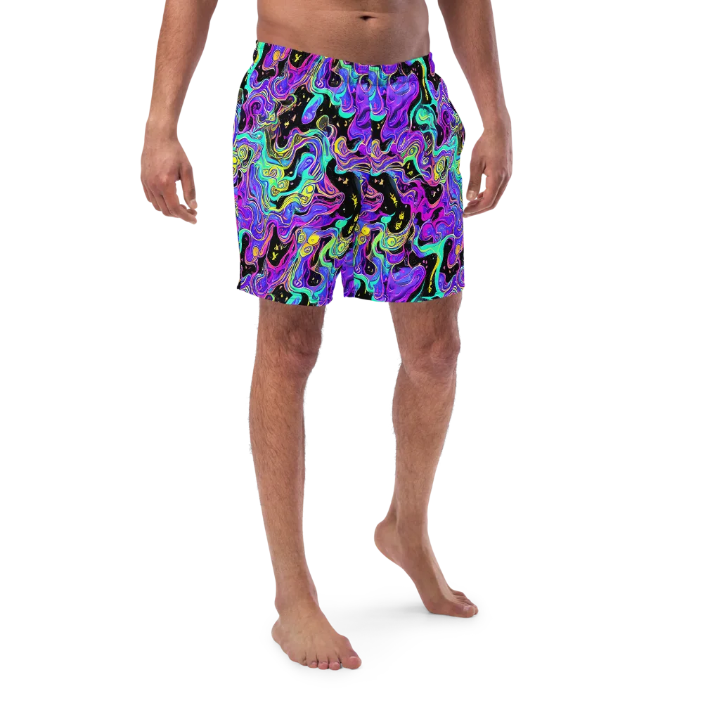 Sonic Swirl on Swim Trunks — Front