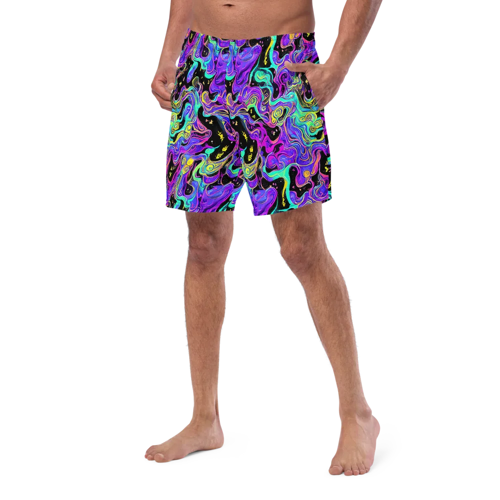 Sonic Swirl on Swim Trunks — Left Front