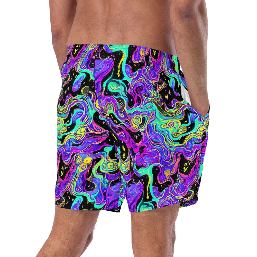Sonic Swirl on Swim Trunks — Right Back