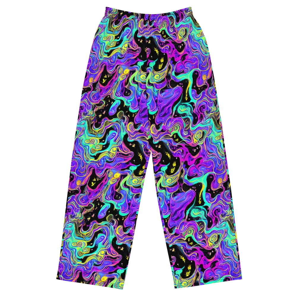 Sonic Swirl on Wide-Leg Pants — Front