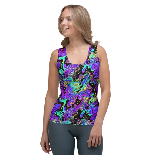 Sonic Swirl on a Women's Tank Top