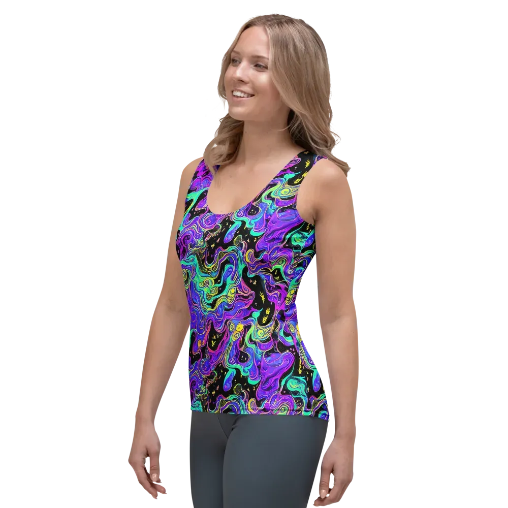 Sonic Swirl on Women's Tank Top — Left Front
