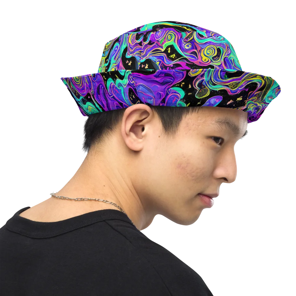 Sonic Swirl on Reversible Bucket Hat — Right Outside