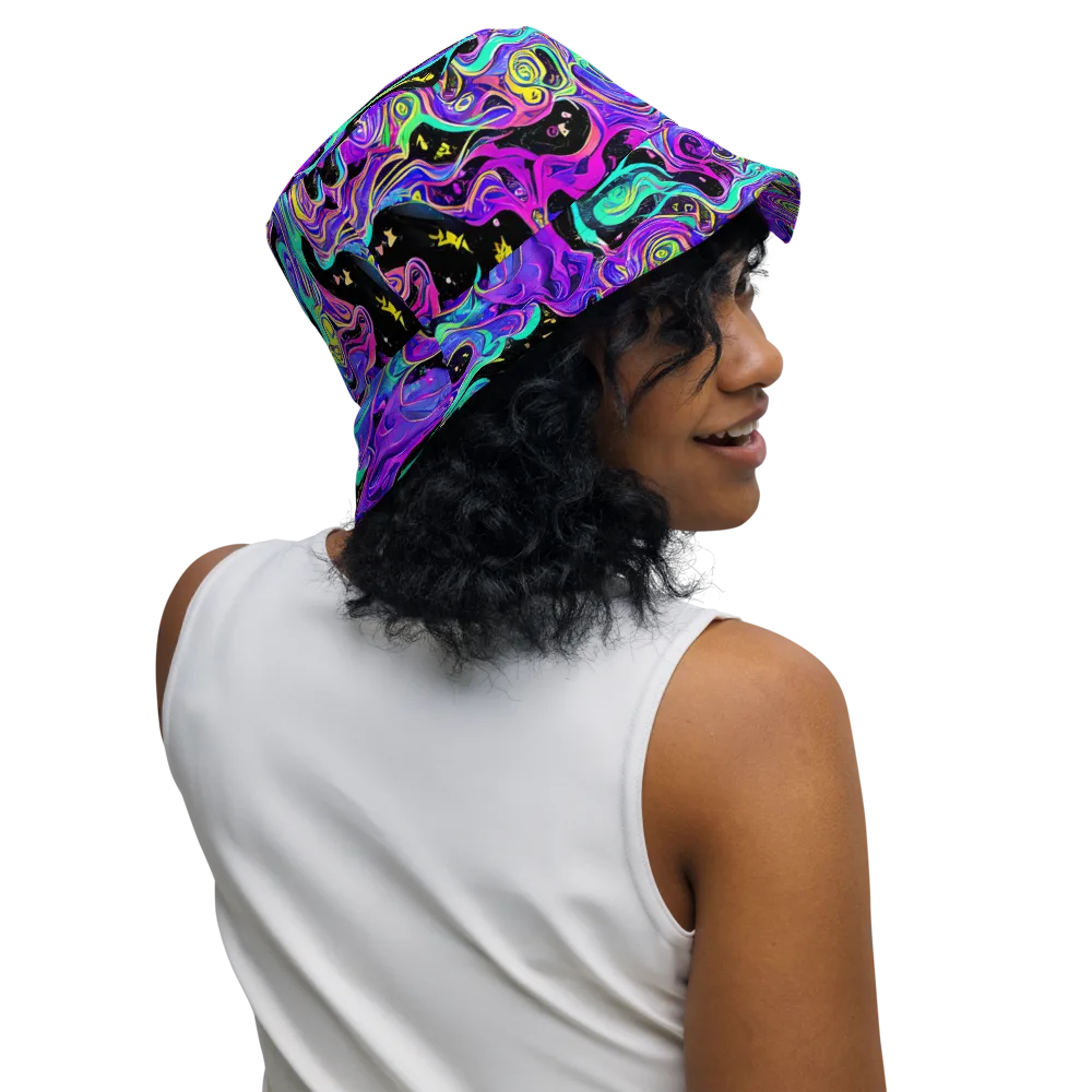 Sonic Swirl on Reversible Bucket Hat — Right Outside