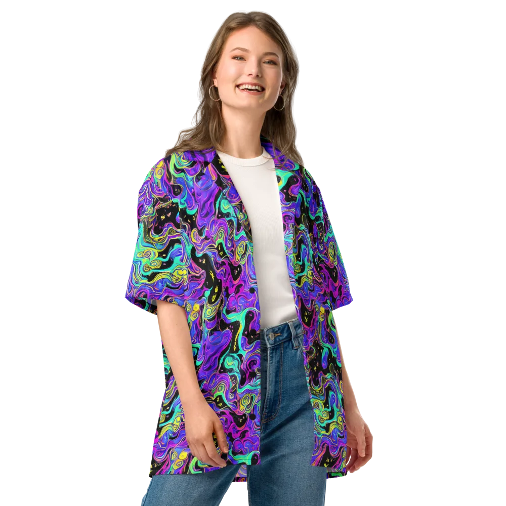 Sonic Swirl on Button Shirt — Front