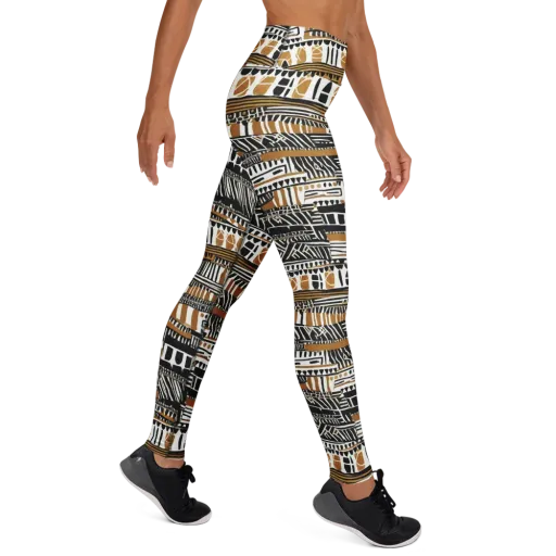 Nomad Geometry on a Yoga Leggings