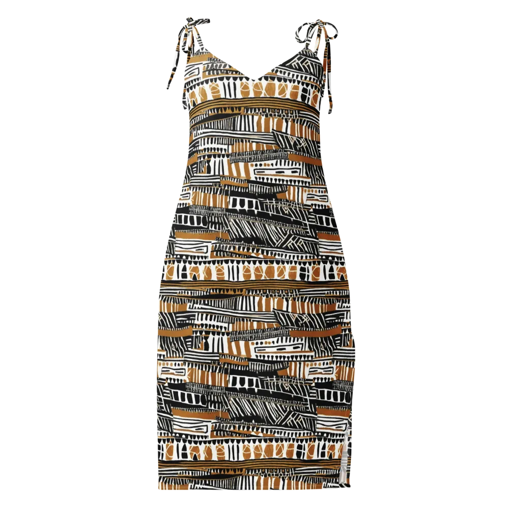 Nomad Geometry on Slip Dress — Front