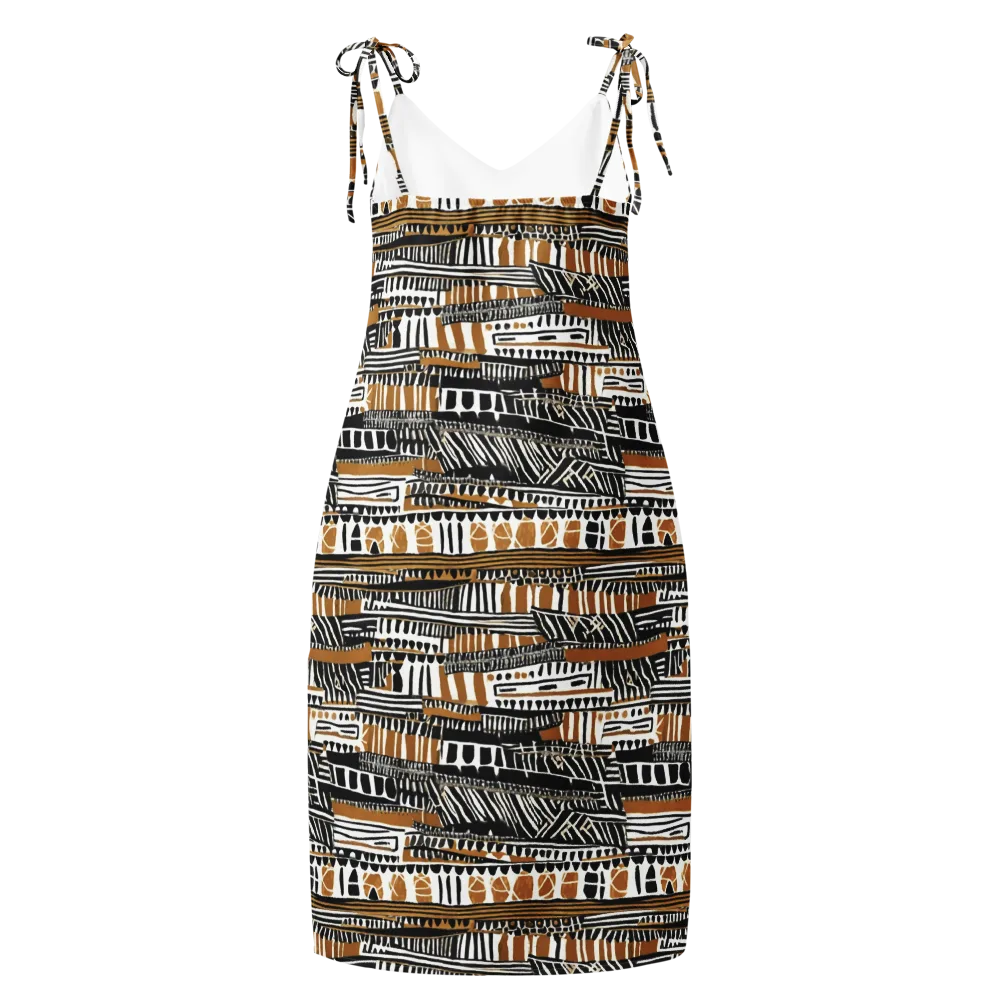 Nomad Geometry on Slip Dress — Back