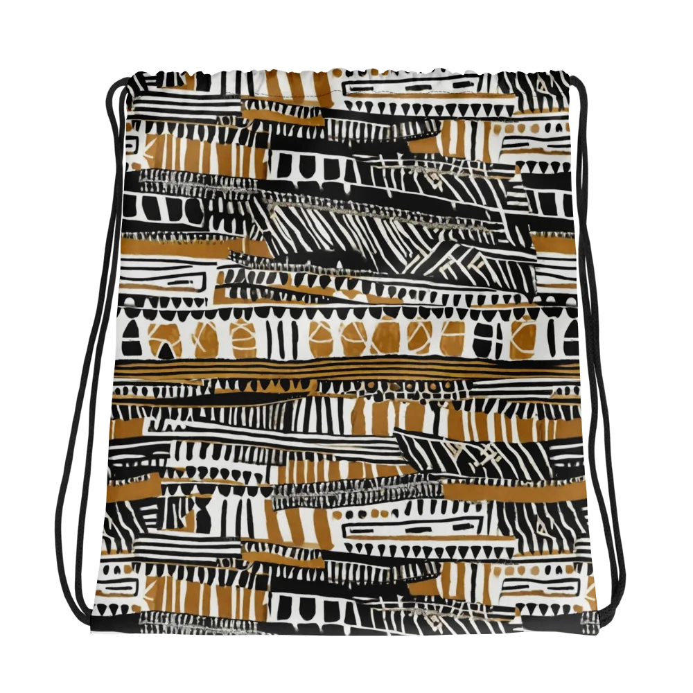 Nomad Geometry on Drawstring Bag — Photo