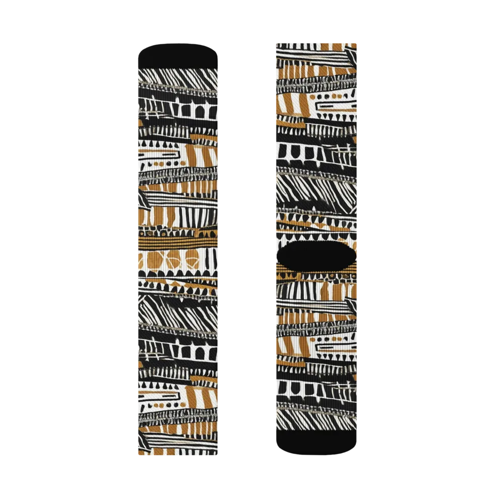 Nomad Geometry on Socks — Left Sock