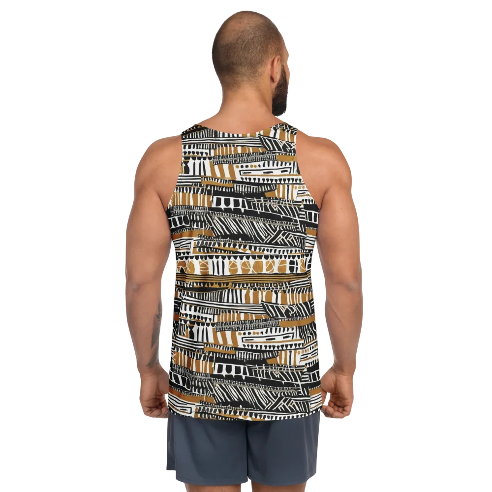 Nomad Geometry on Men's Tank Top — Back