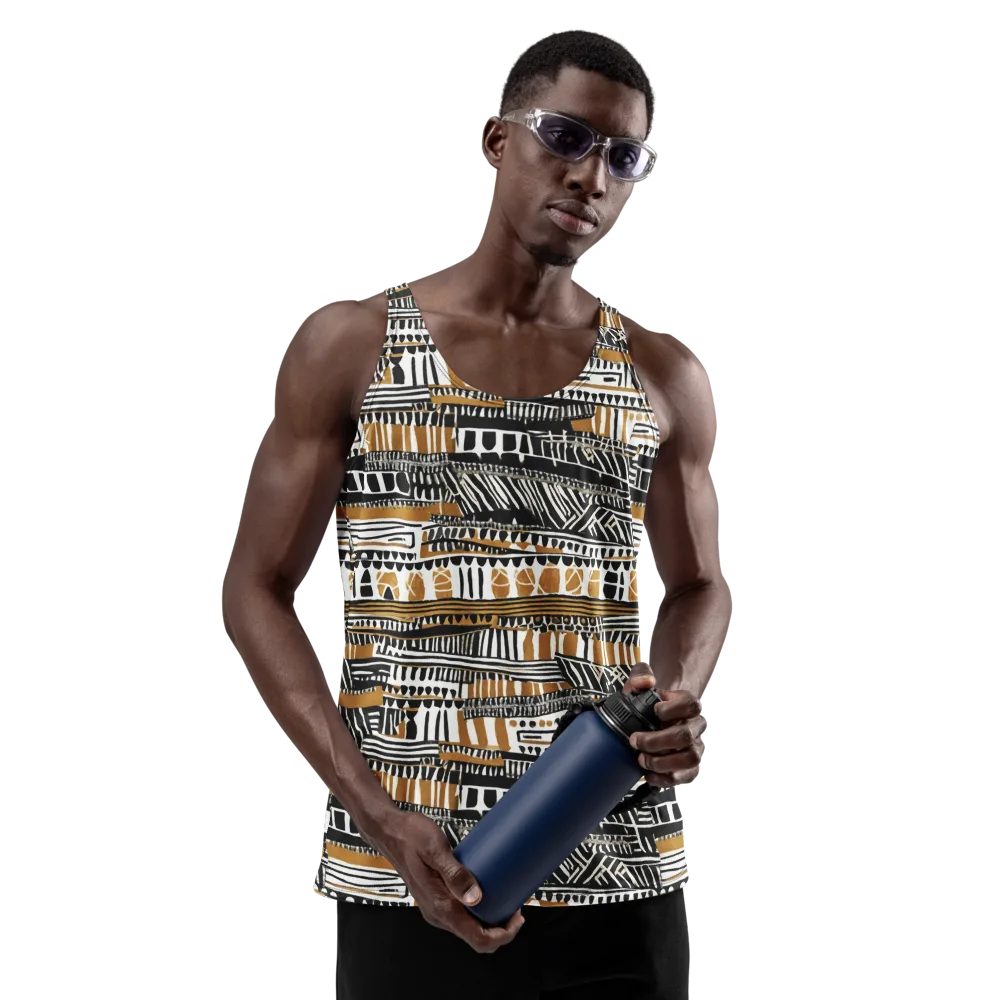Nomad Geometry on Men's Tank Top — Front