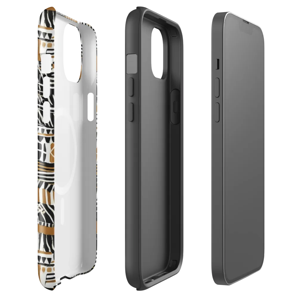 Nomad Geometry on MagSafe Tough Case for iPhone® — Front