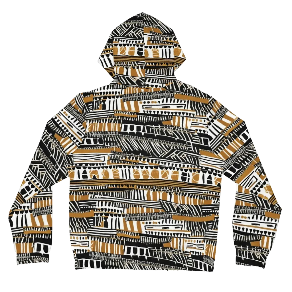 Nomad Geometry on Women's Full-Zip Hoodie — Back