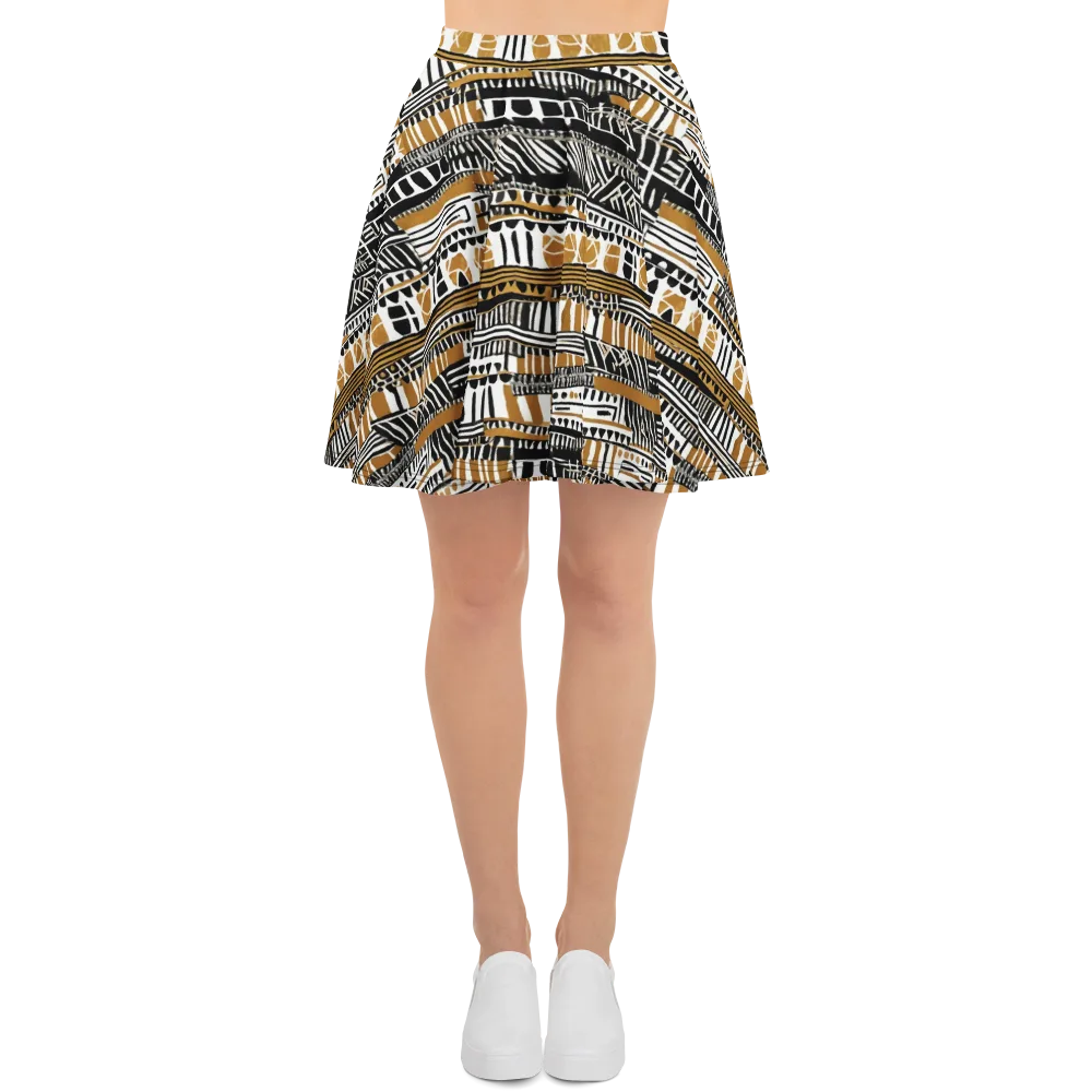 Nomad Geometry on Skater Skirt — Front