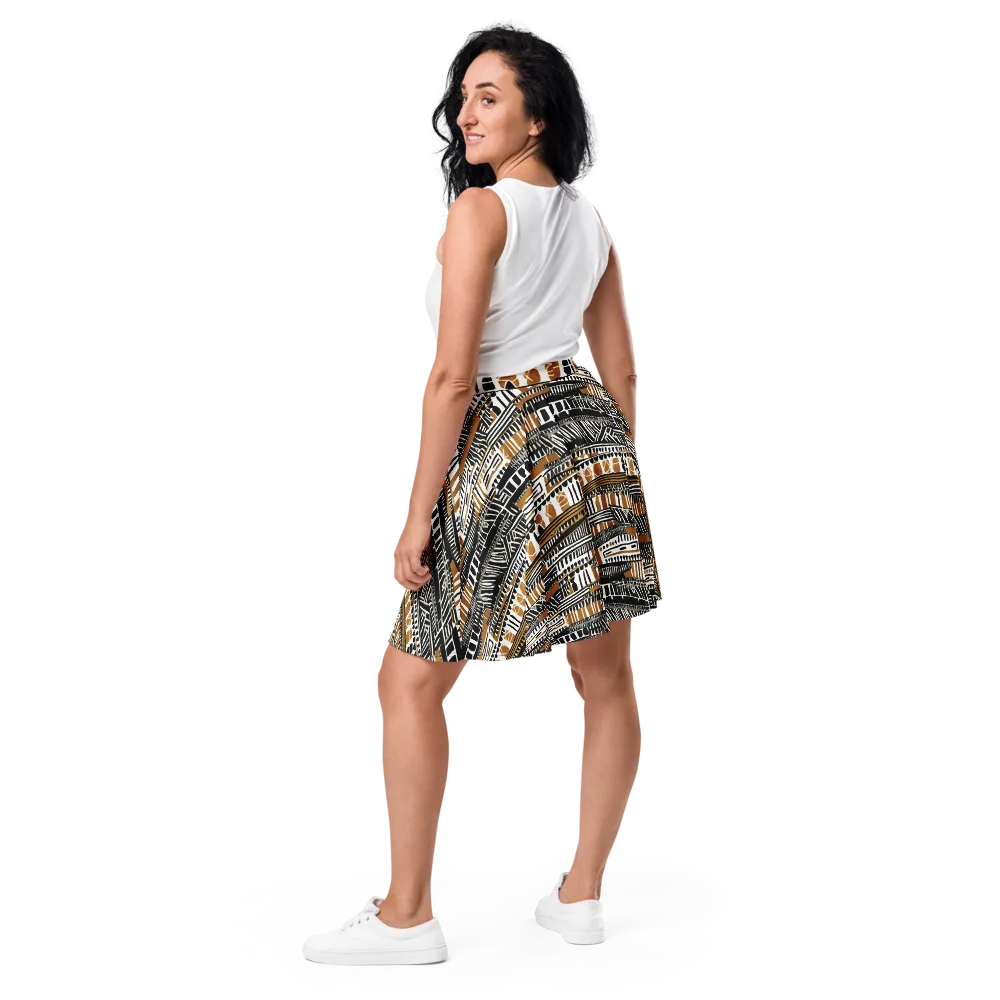Nomad Geometry on Skater Skirt — Back