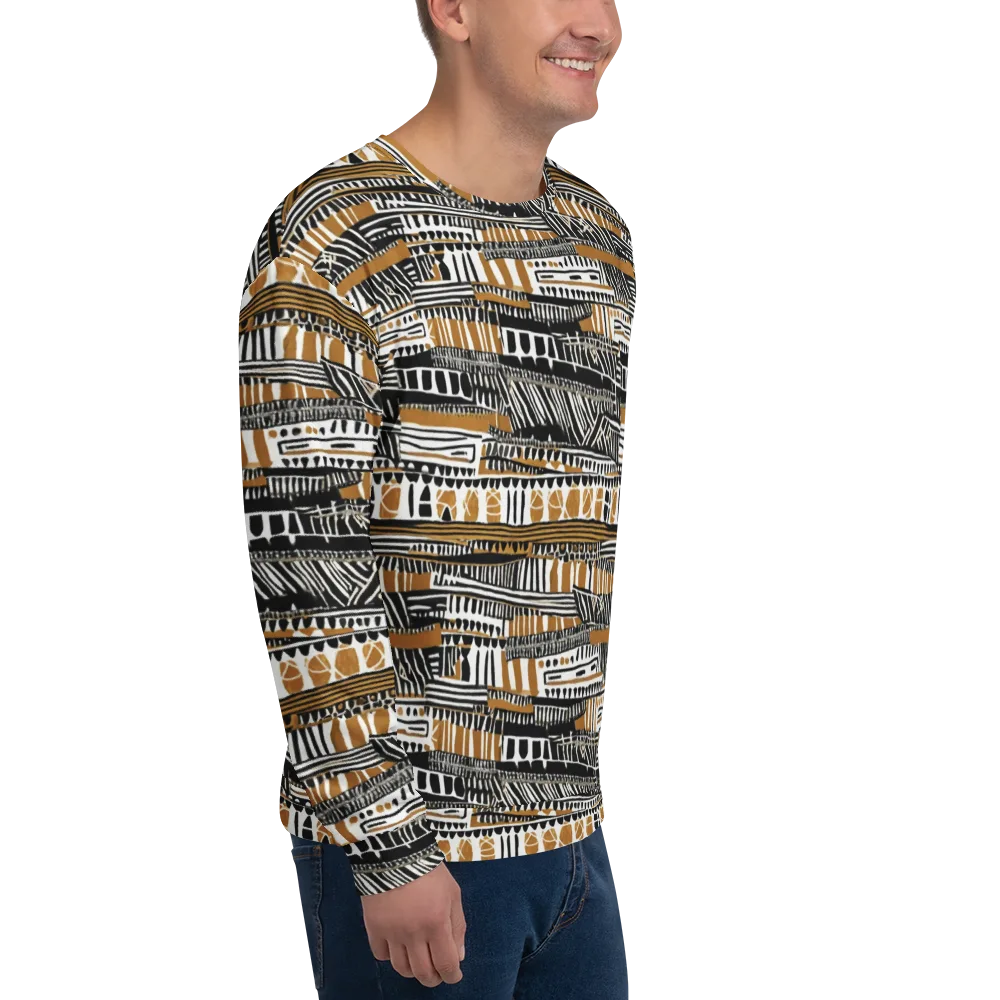 Nomad Geometry on Sweatshirt — Right Front