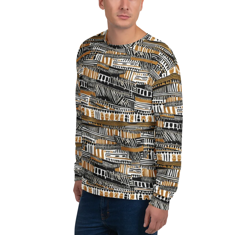 Nomad Geometry on Sweatshirt — Left Front