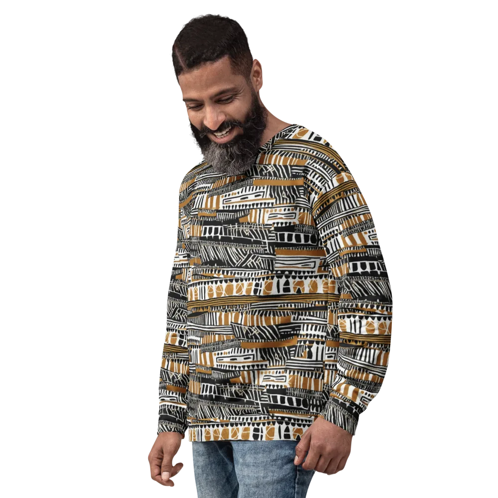 Nomad Geometry on Sweatshirt — Left Front