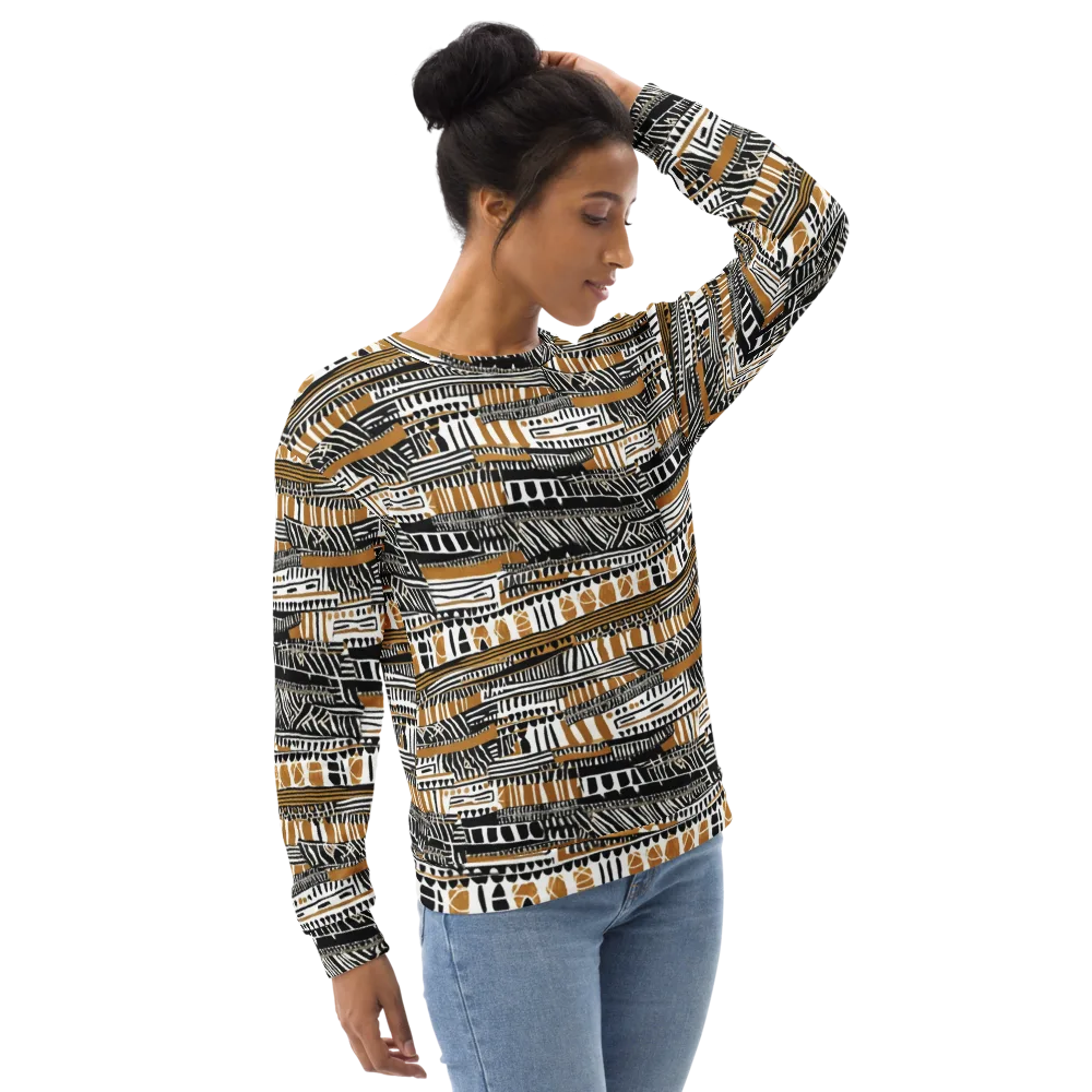 Nomad Geometry on Sweatshirt — Right Front