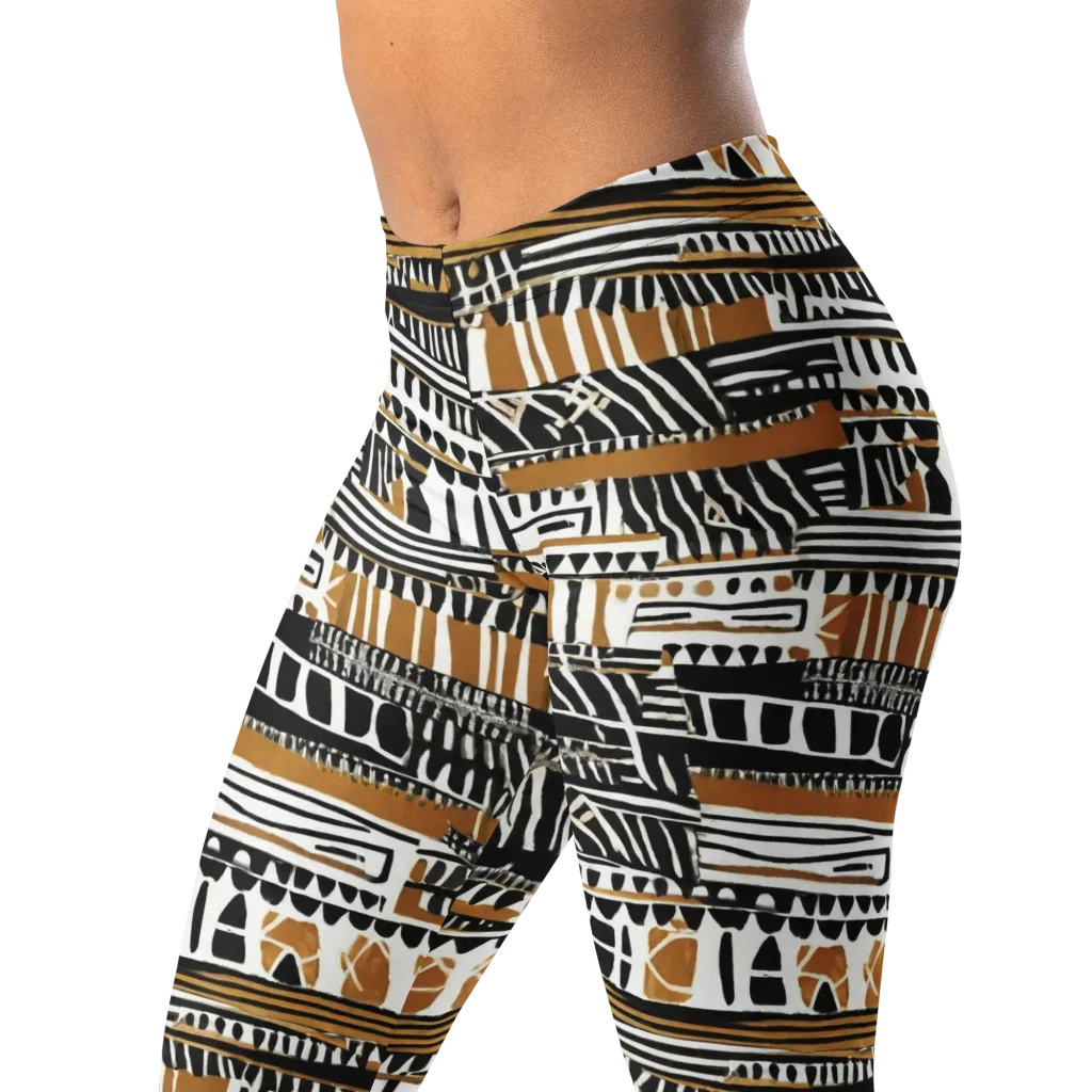 Nomad Geometry on Leggings — Left Front