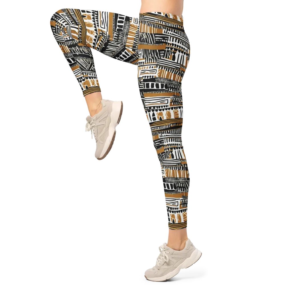 Nomad Geometry on Leggings — Left
