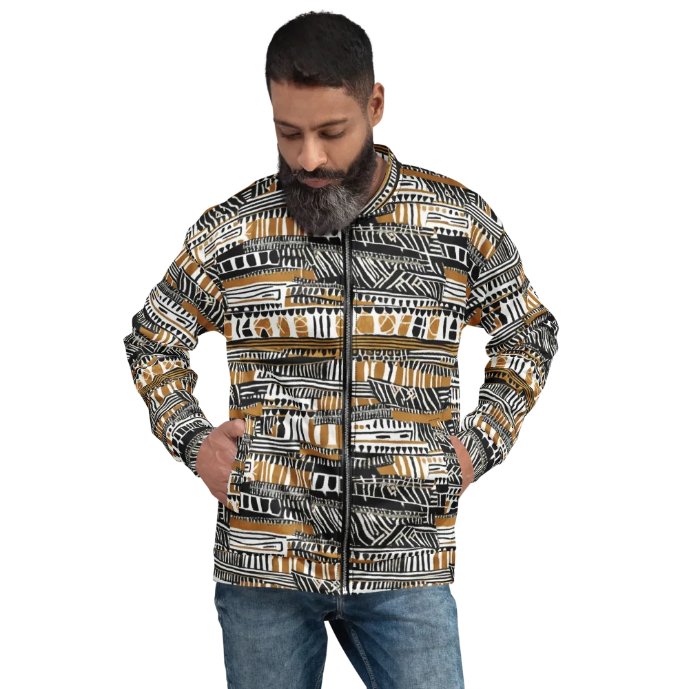 Nomad Geometry on Bomber Jacket — Front