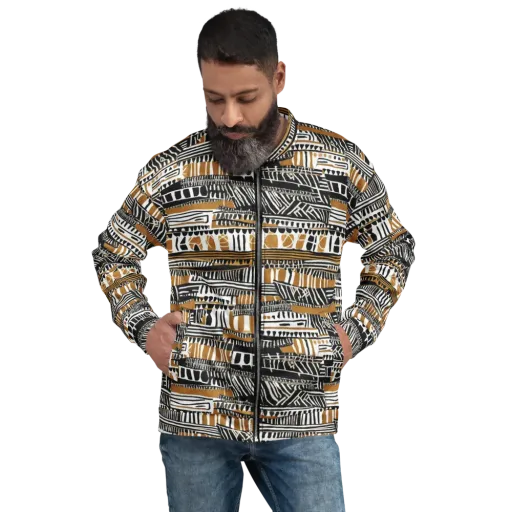Nomad Geometry on a Bomber Jacket