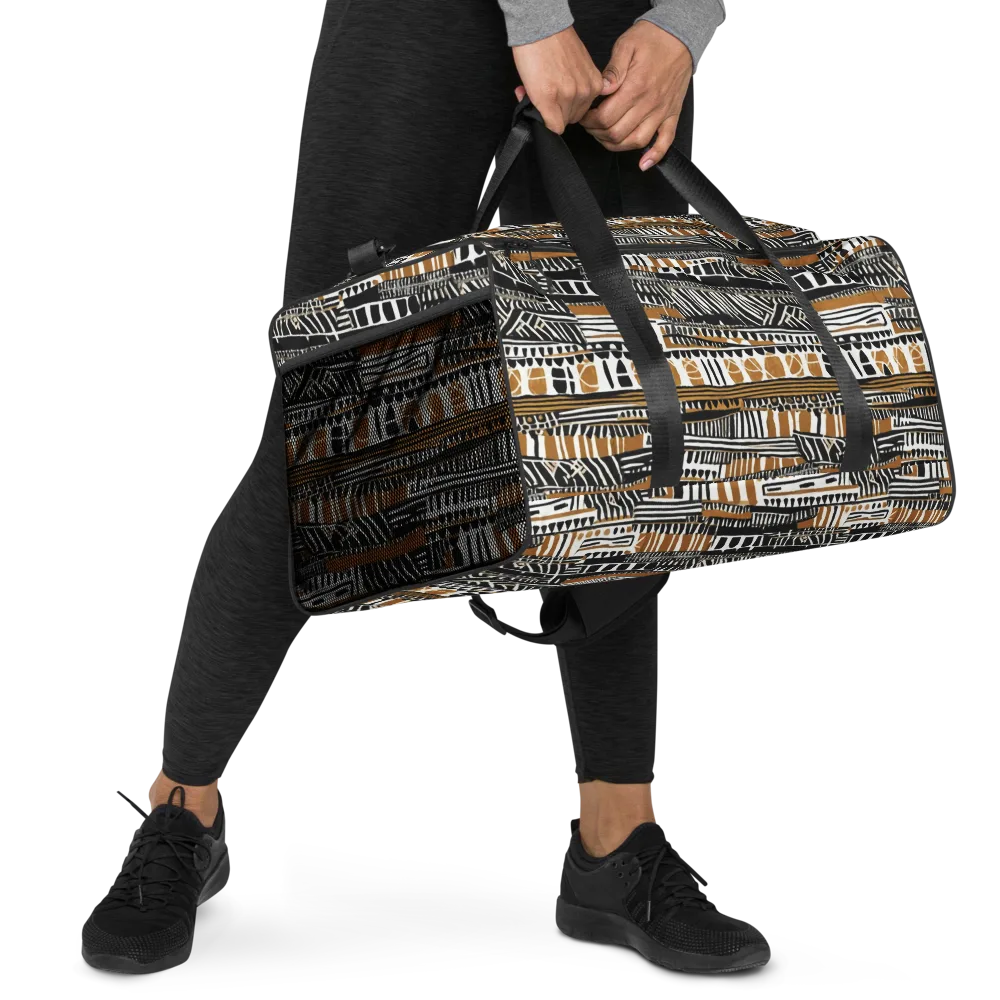 Nomad Geometry on Duffle Bag — Right Front