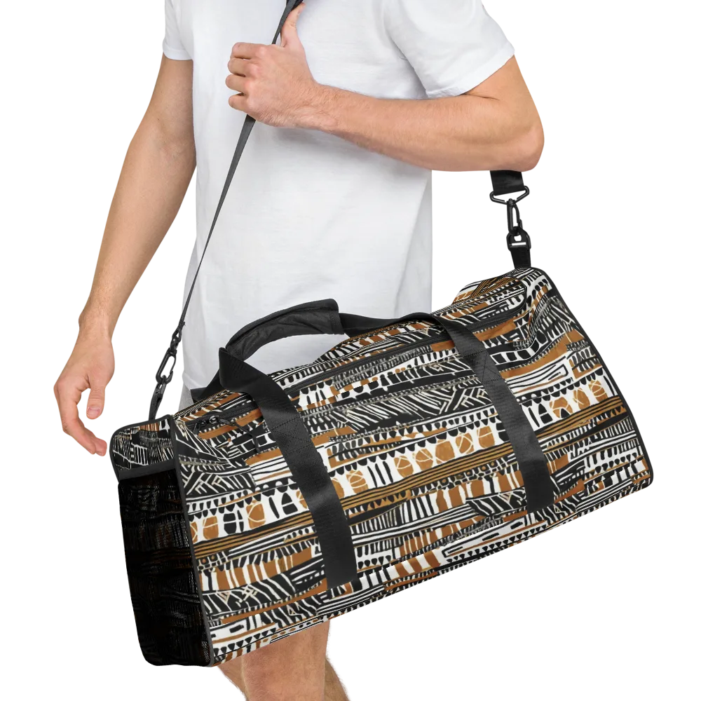 Nomad Geometry on Duffle Bag — Right Front