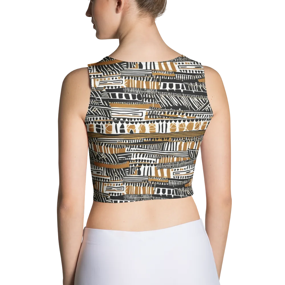 Nomad Geometry on Crop Top — Back
