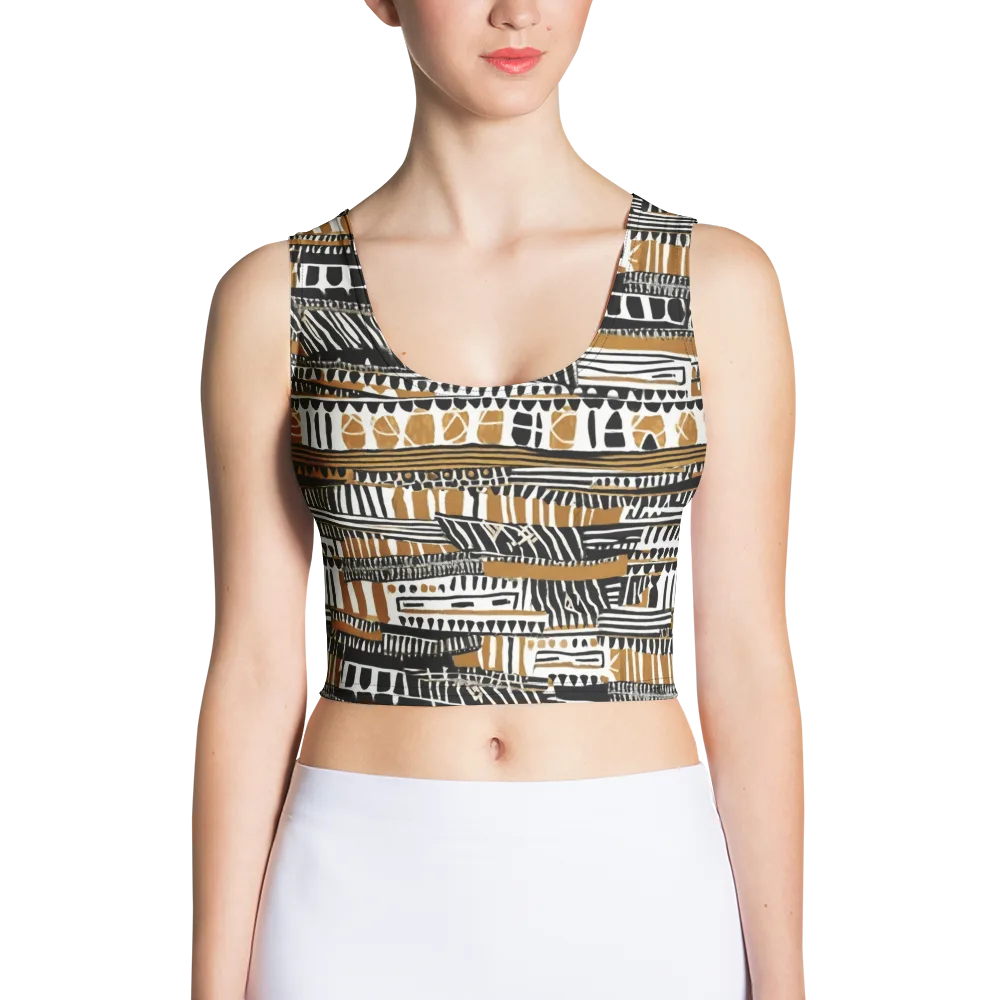 Nomad Geometry on Crop Top — Front