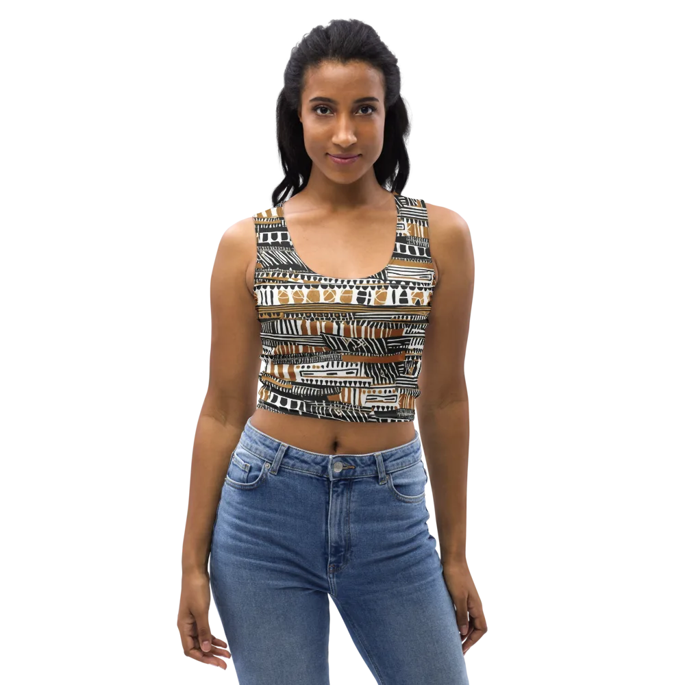 Nomad Geometry on Crop Top — Front